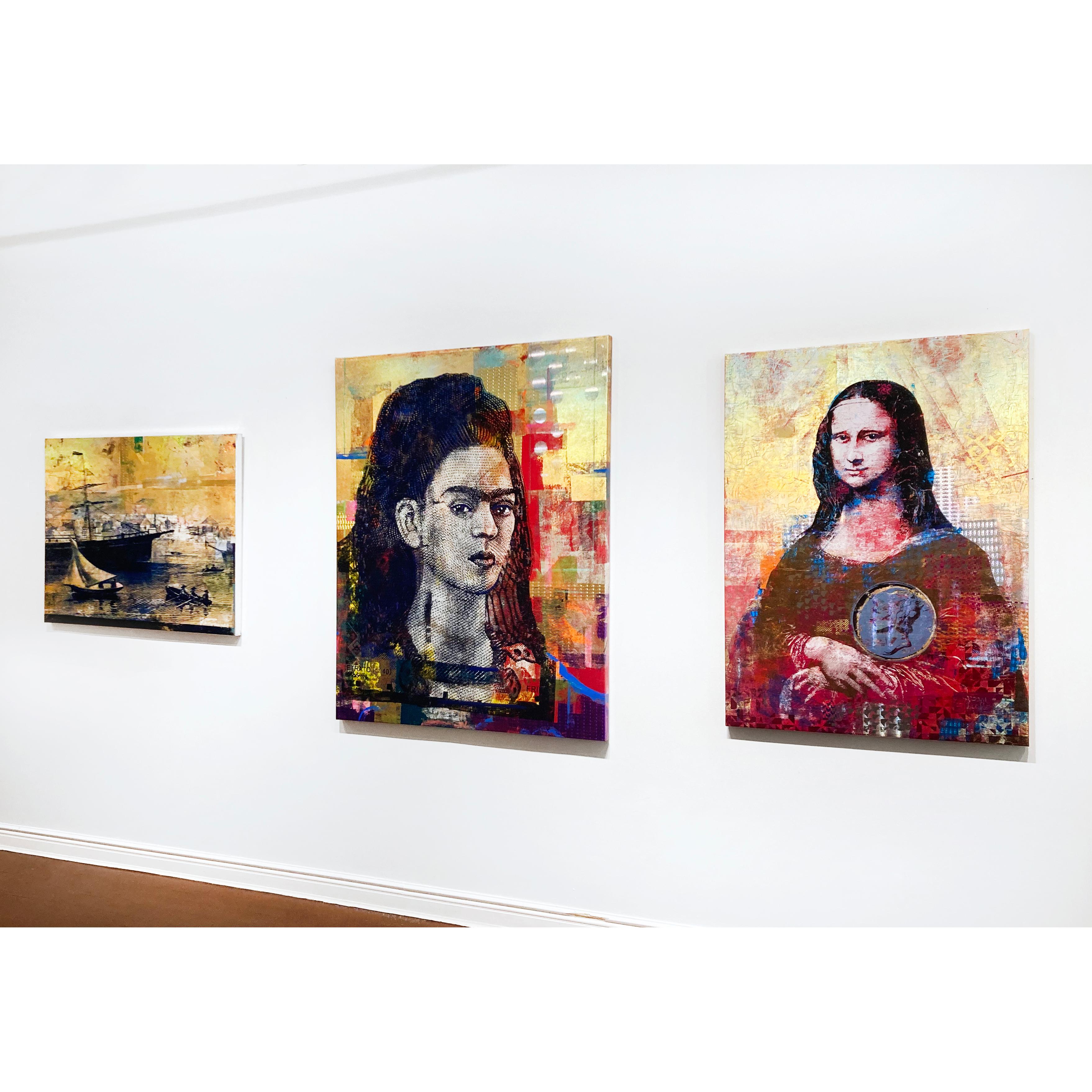 2 Colones Mona Lisa Costa Rica - Figurative Painting Rosa di Houben R.T.
