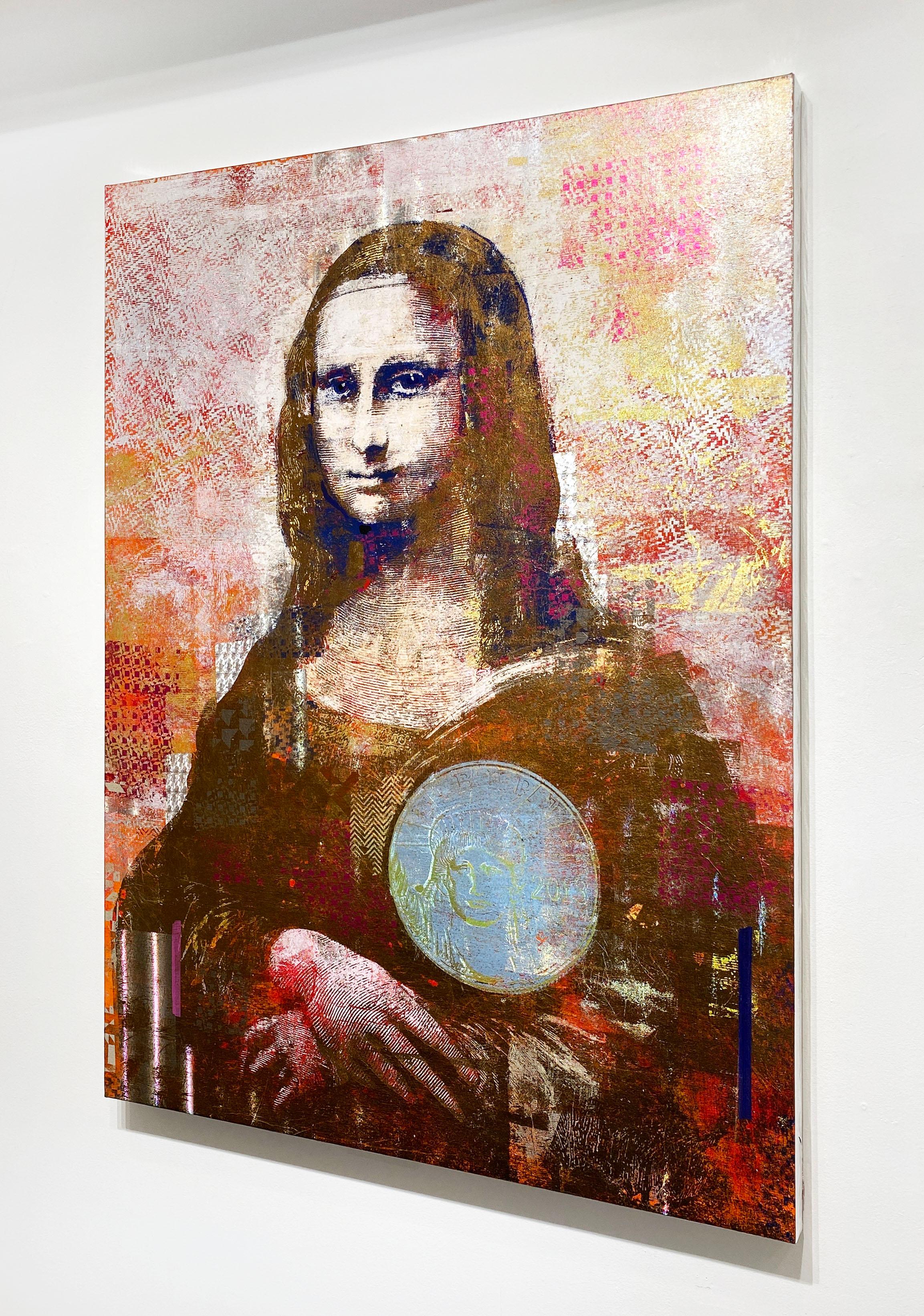 2 Colones Mona Lisa - Painting Contemporáneo de Houben R.T.
