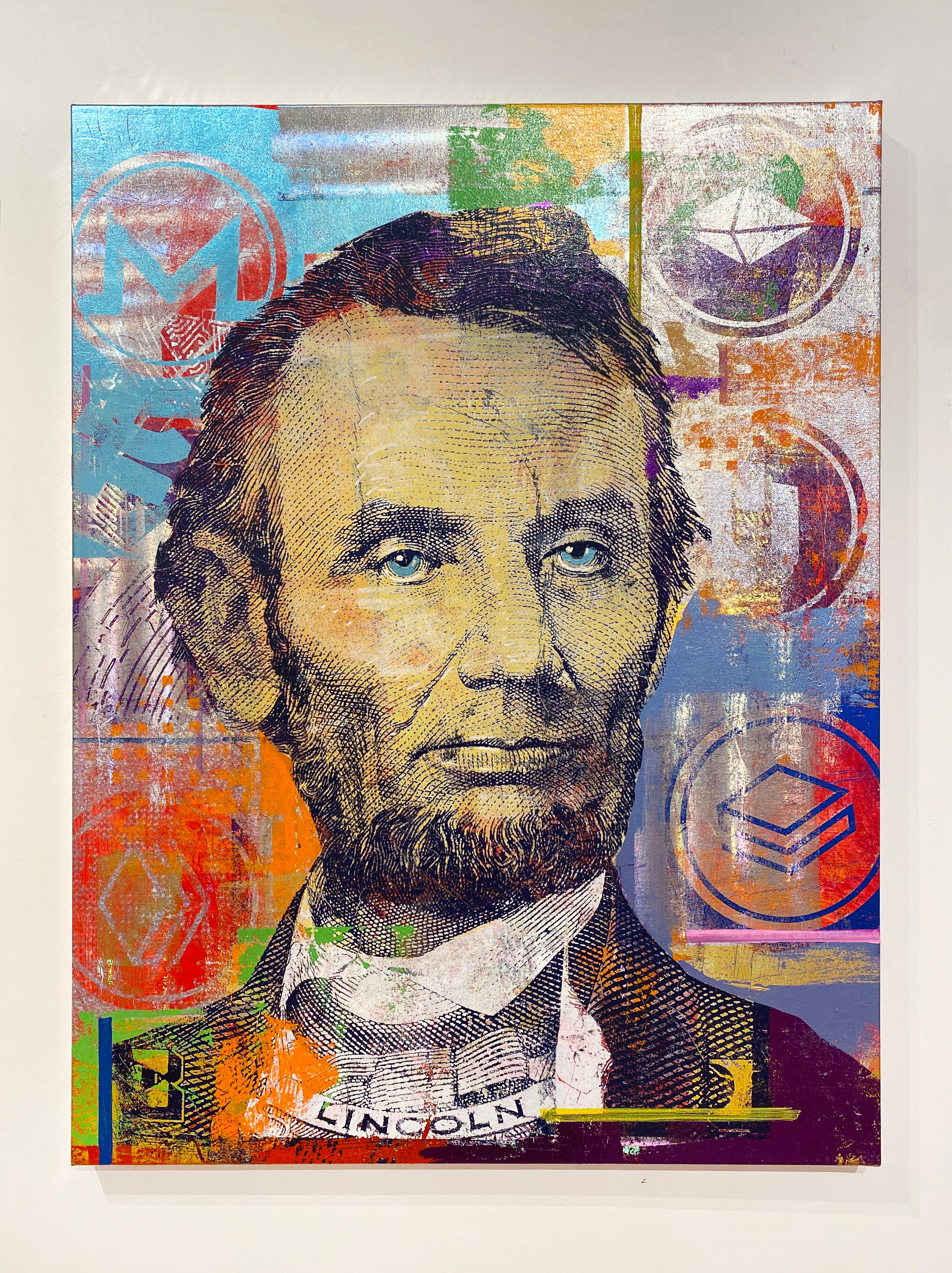 5 Dollar Crypto Abe - Painting by Houben R.T.