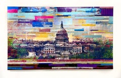 "Pittura su tela "50 Dollari US Capitol