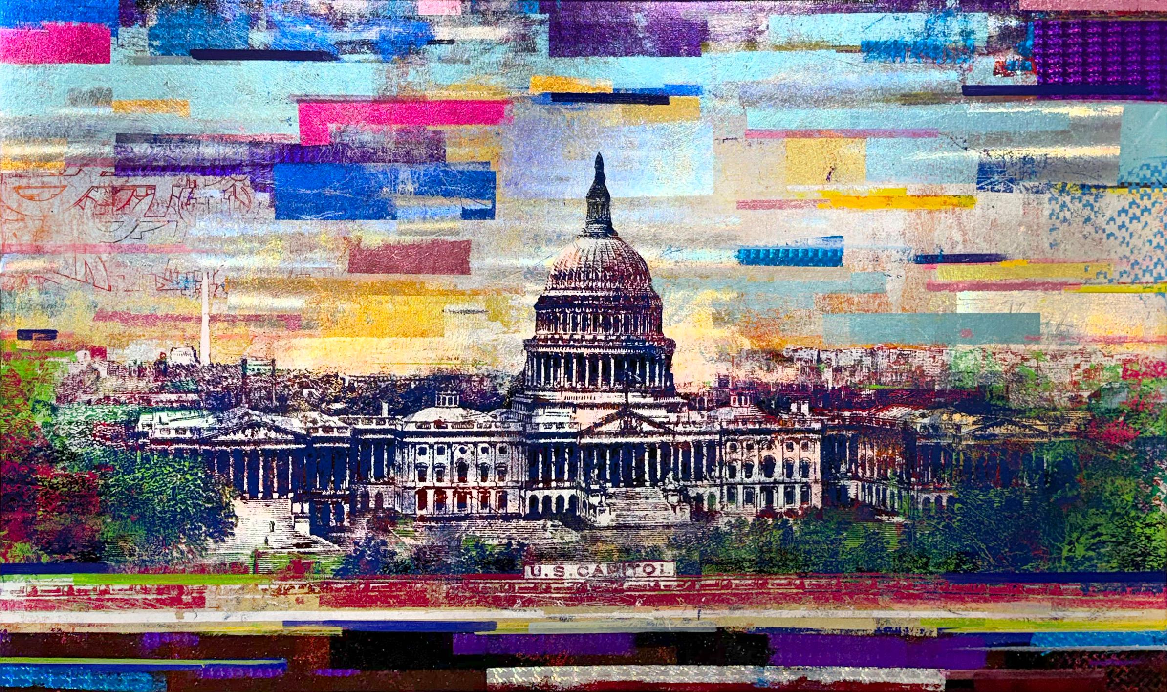 Landscape Painting di Houben R.T. - "Pittura su tela "50 Dollari US Capitol