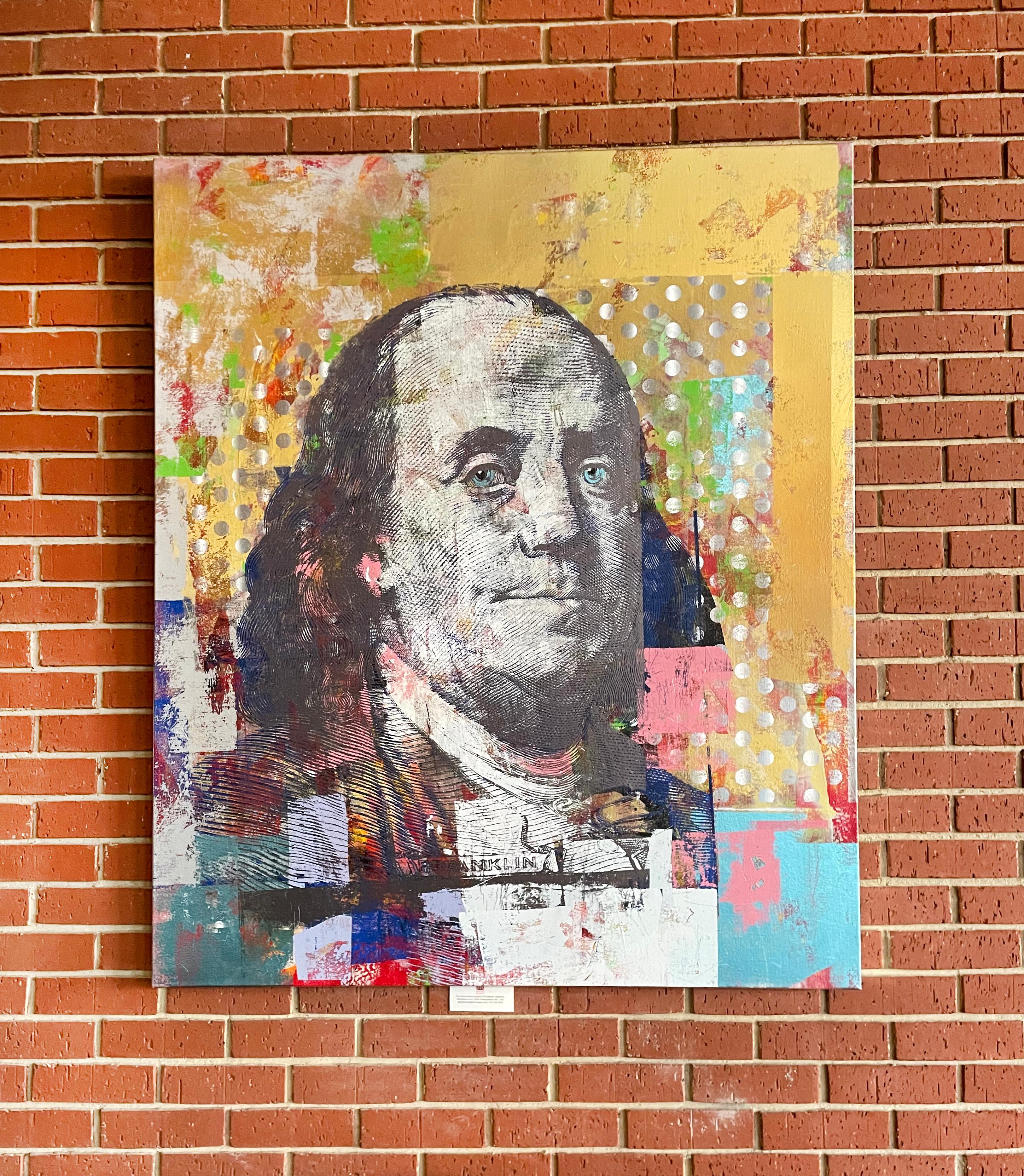Ben Franklin $100 - Painting by Houben R.T.
