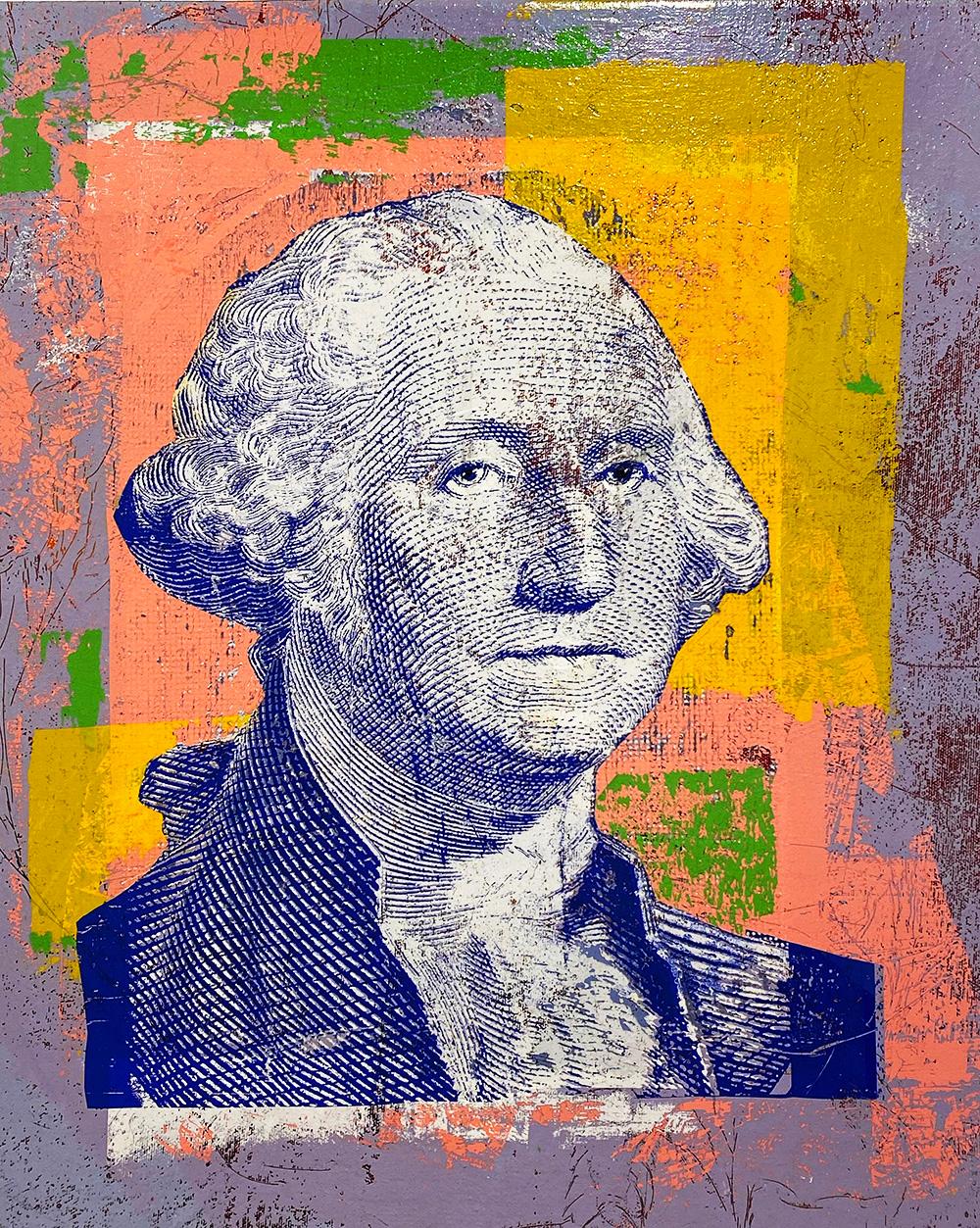Houben R.T. Figurative Painting - George Washington $1