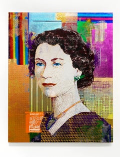 "Queen Elizabeth" Portrait Painting On Canvas