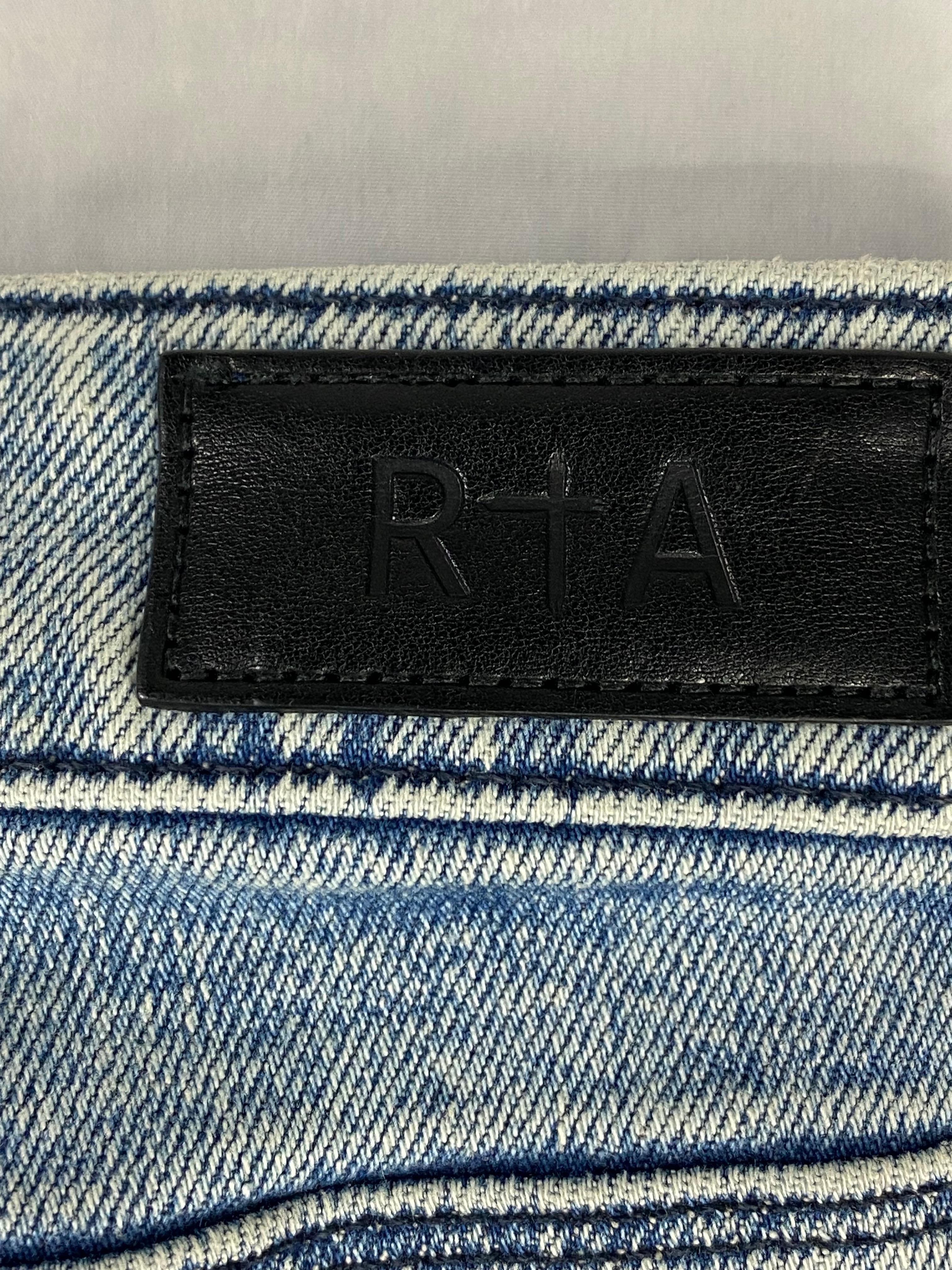 Women's RtA Brand Blue Skinny Jeans, Size 29 For Sale