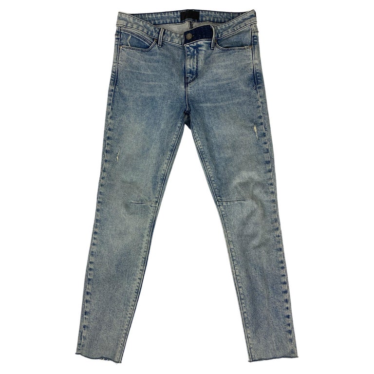 RtA Brand Blue Skinny Jeans, Size 29 For Sale at 1stDibs