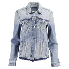 Rta Distressed Denim Jacket Medium