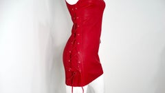 RTA Lipstick Fifi Schnürbares Lederkleid