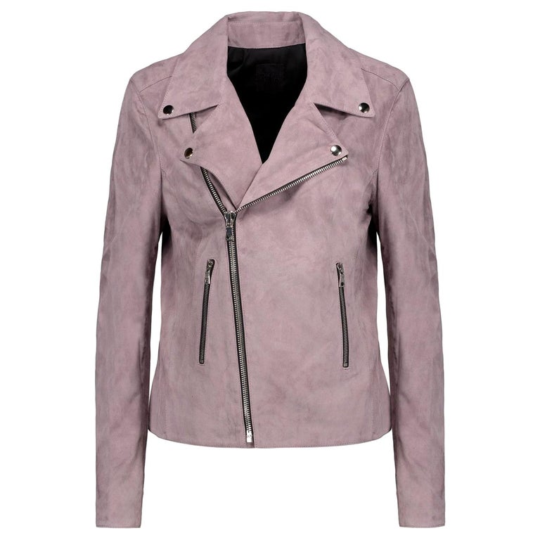 RtA Nico Suede Moto Jacket For Sale at 1stDibs