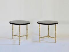Table d'appoint RTD en cristal de roche fumé par Phoenix