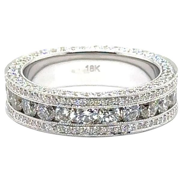 RTR004 - Alianza de Oro Blanco 18K con Diamante