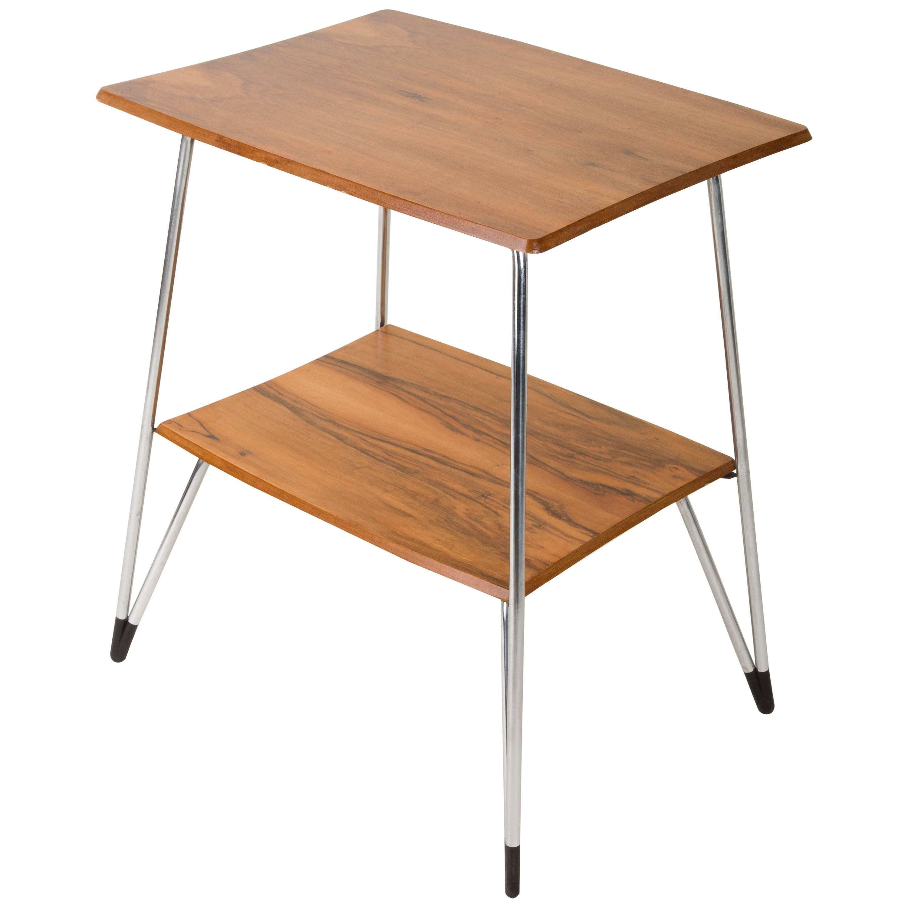 RTV TV Table, Vintage, Beech Wood, Europe, 1960s For Sale