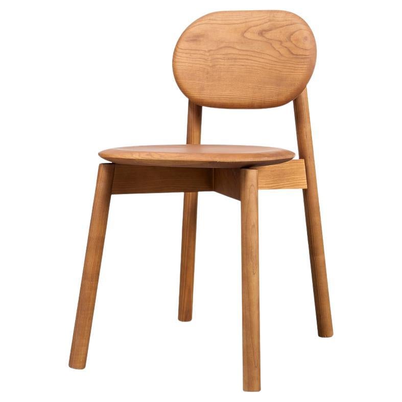 RUA CHA Brown Ash Chair by Clementine Caurier