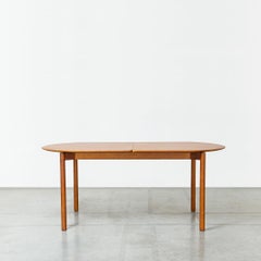 RUA CHA Brown Ash Extendable Table by Clementine Caurier