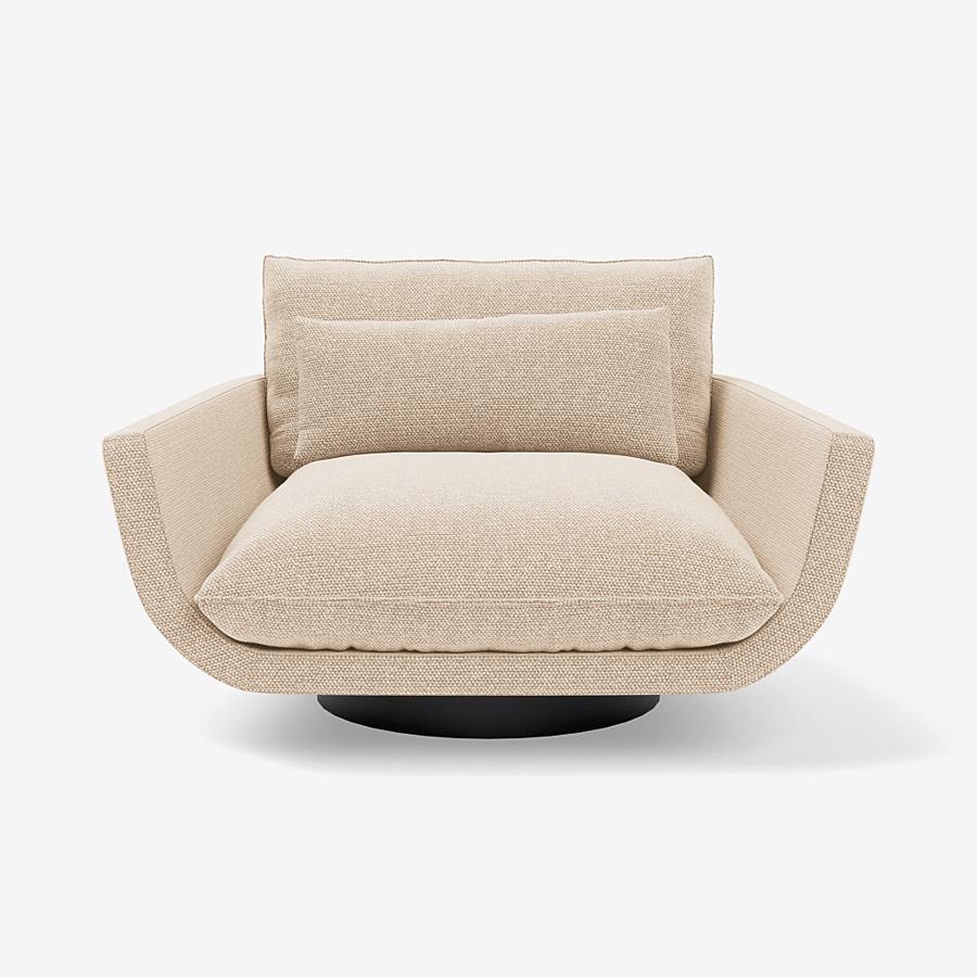 Rua Ipanema Lounge Chair by Yabu Pushelberg in Boucle Chenille Blend In New Condition For Sale In Toronto, ON