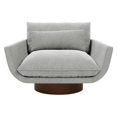 Rua Ipanema Lounge Chair by Yabu Pushelberg in Boucle Wool 'High Base'