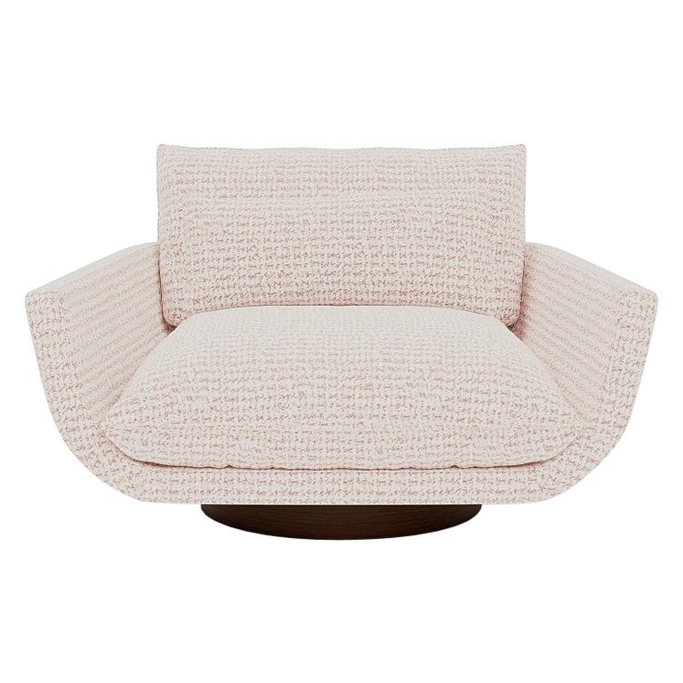 Rua Ipanema Lounge Chair by Yabu Pushelberg in Jacquard Tweed For Sale