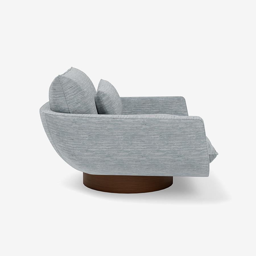 Modern Rua Ipanema Lounge Chair by Yabu Pushelberg in Jacquard Velvet