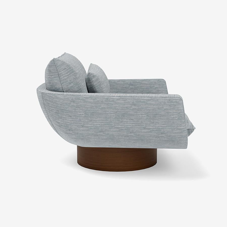 Modern Rua Ipanema Lounge Chair by Yabu Pushelberg in Jacquard Velvet 'High Base'