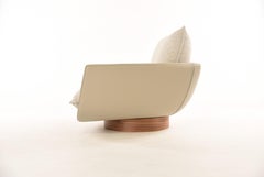 Rua Ipanema Lounge Chair by Yabu Pushelberg in Leather and Fabric