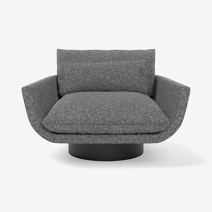 Rua Ipanema Lounge Chair by Yabu Pushelberg in Multi-Toned Boucle 'High Base' In New Condition For Sale In Toronto, ON