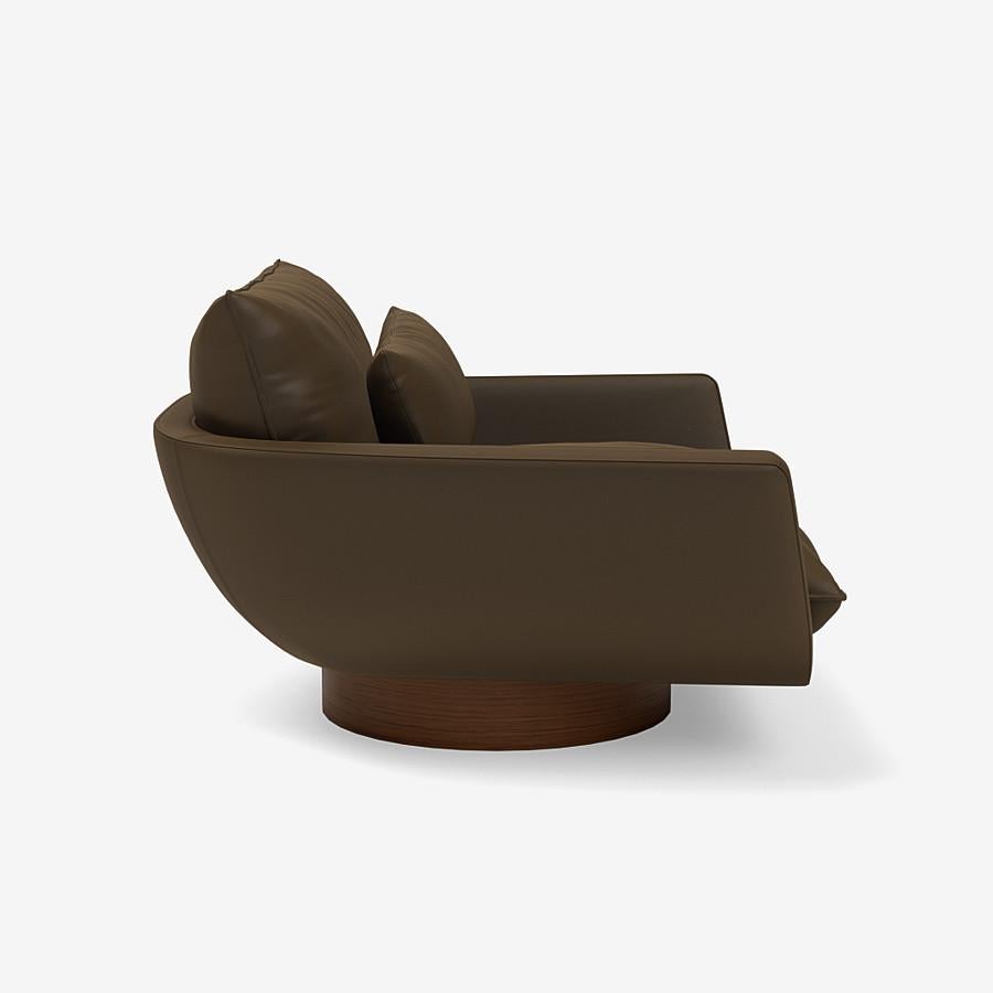 Modern Rua Ipanema Lounge Chair by Yabu Pushelberg in Nappa Leather For Sale