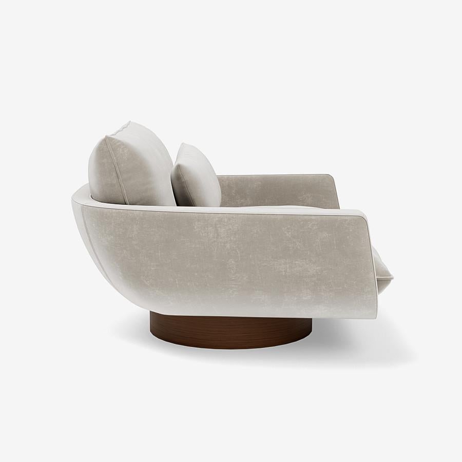 Modern Rua Ipanema Lounge Chair by Yabu Pushelberg in Nubuck Leather For Sale