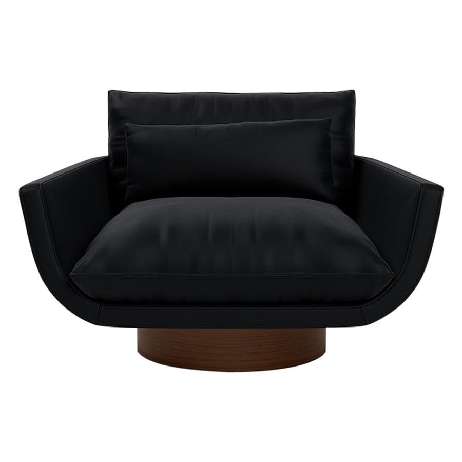 Rua Ipanema Lounge Chair by Yabu Pushelberg in Premium Leather 'High Base' For Sale