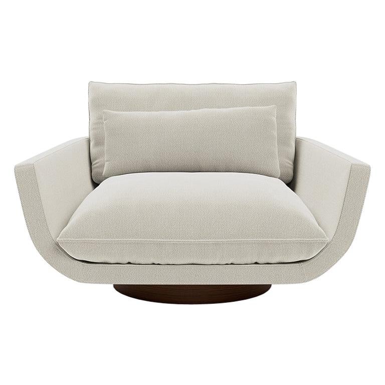 Rua Ipanema Lounge Chair by Yabu Pushelberg in Textured Wool For Sale