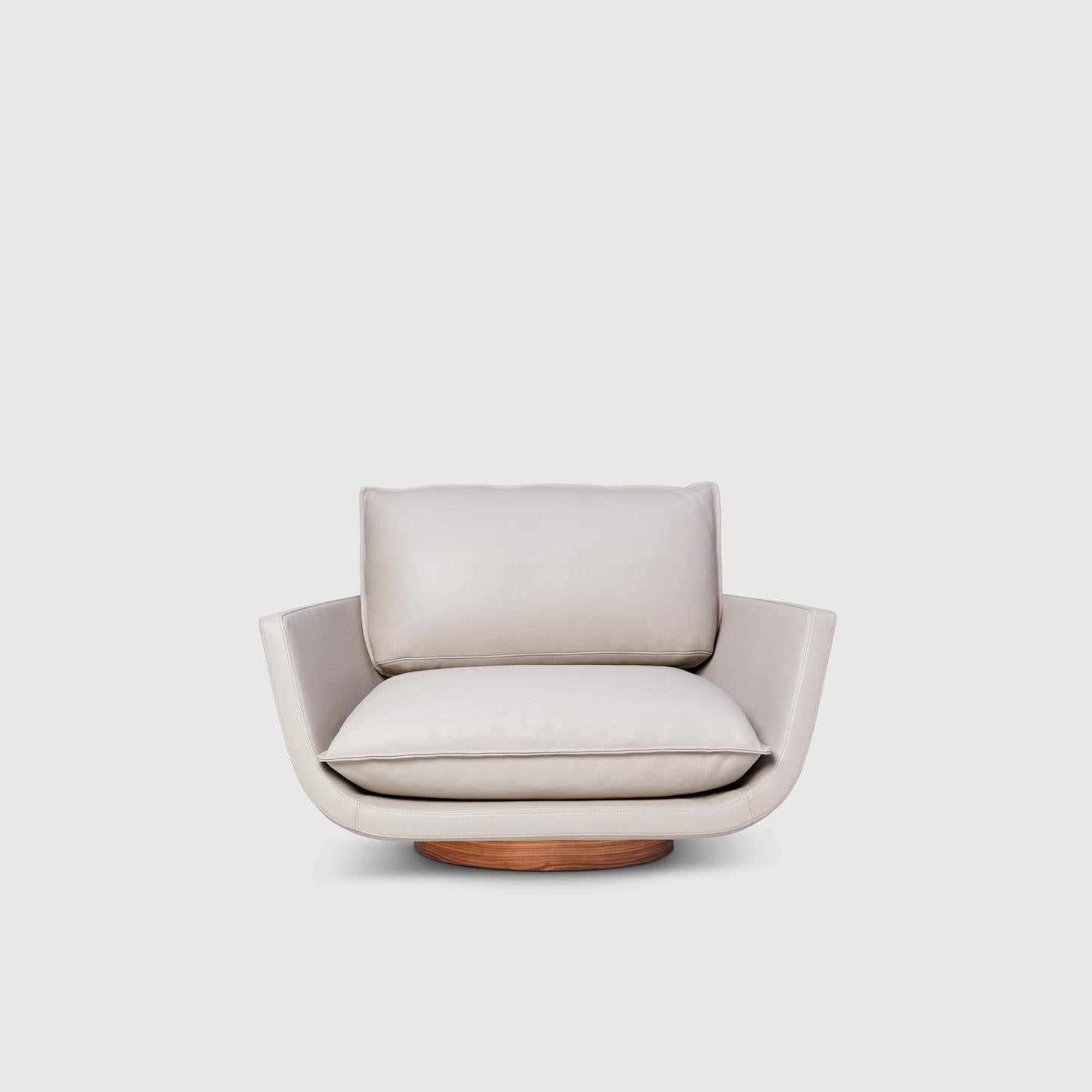 Contemporary Rua Ipanema Lounge Chair by Yabu Pushelberg with Client's Own Material  For Sale