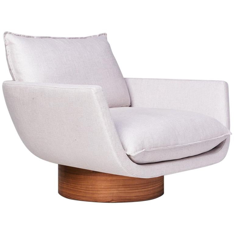 Rua Ipanema Lounge Chair by Yabu Pushelberg with Client's Own Material  For Sale