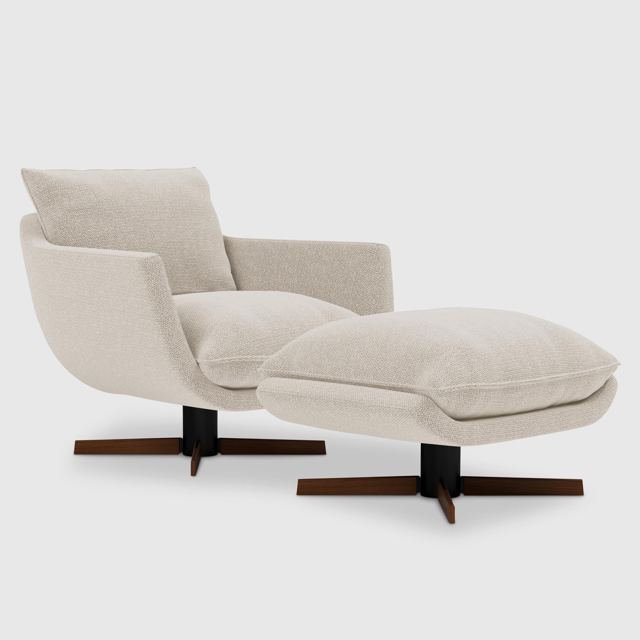 Rua Leblon Club Chair by Yabu Pushelberg in Black Steel & Wood Base In New Condition For Sale In Toronto, ON