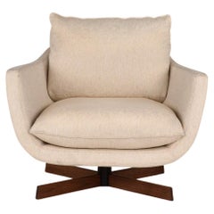 Rua Leblon Club Chair by Yabu Pushelberg in Black Steel & Wood Base