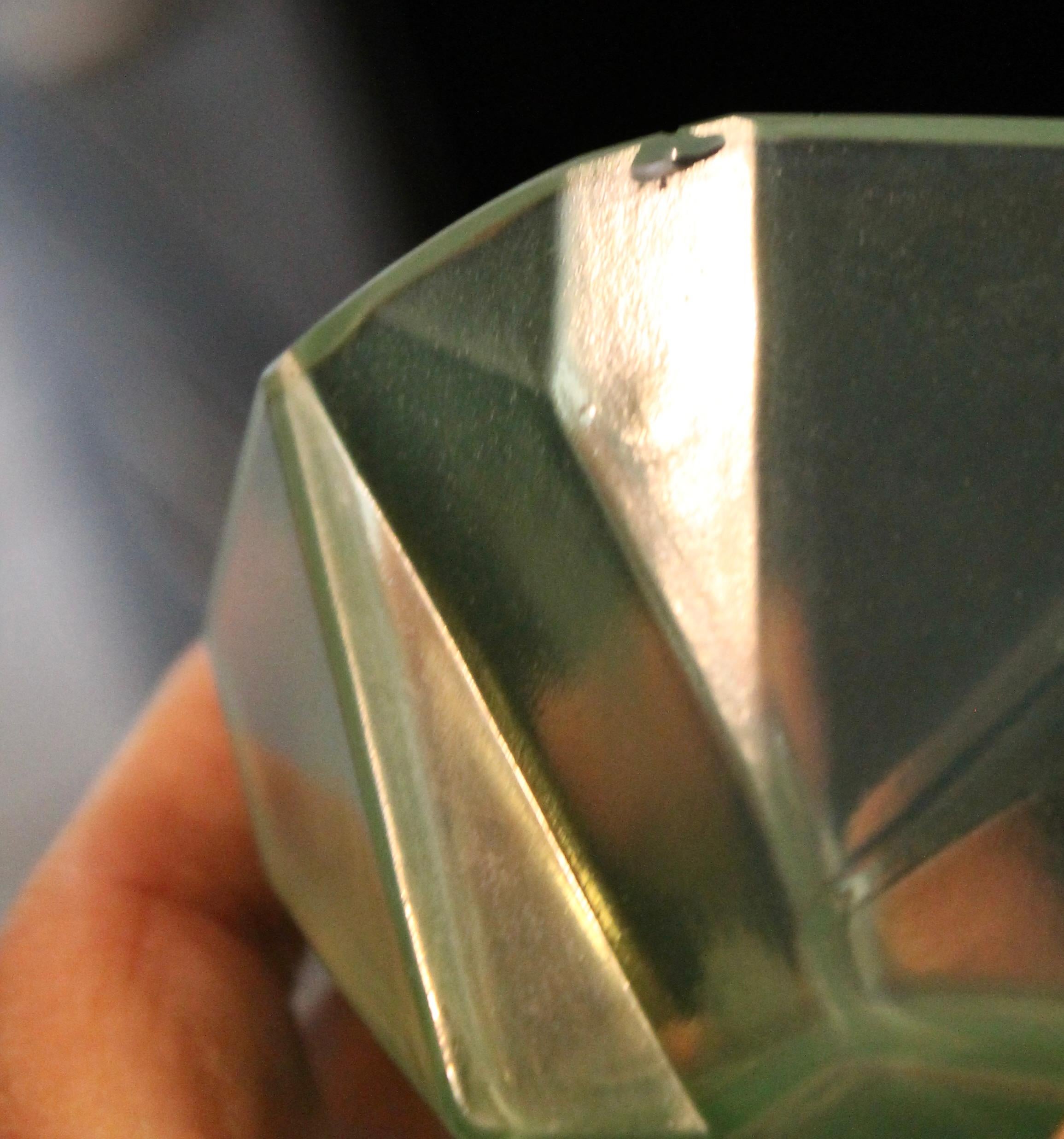 Ruba Rombic 'Jade' Bowl, Reuben Haley for Consolidated Glass For Sale 1