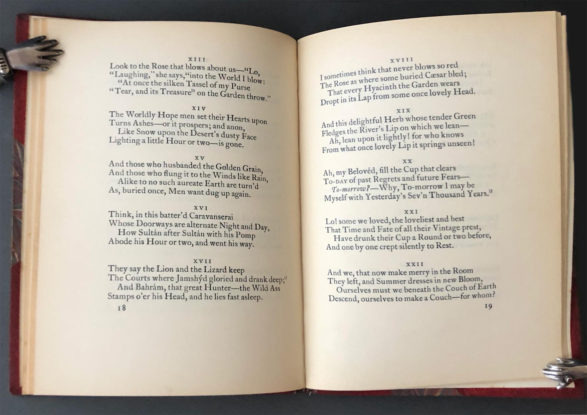 XX secolo Rubáiyát di Omar Khayyám, traduzione di E. Fitzgerald - 1926 - rilegatura Zaehnsdorf in vendita