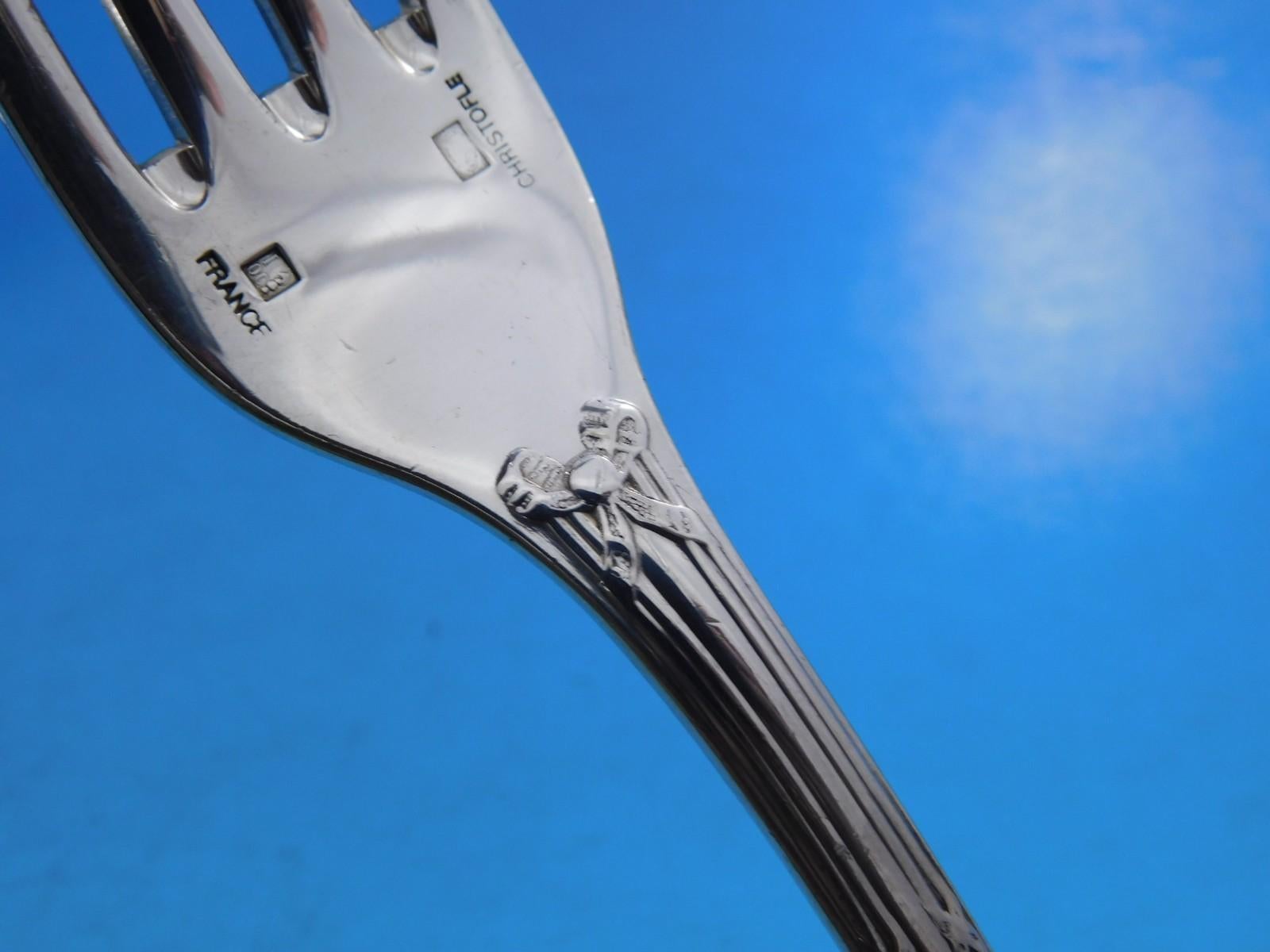 Rubans by Christofle Silverplate Flatware Service Set 363 pcs France Dinner Size For Sale 2