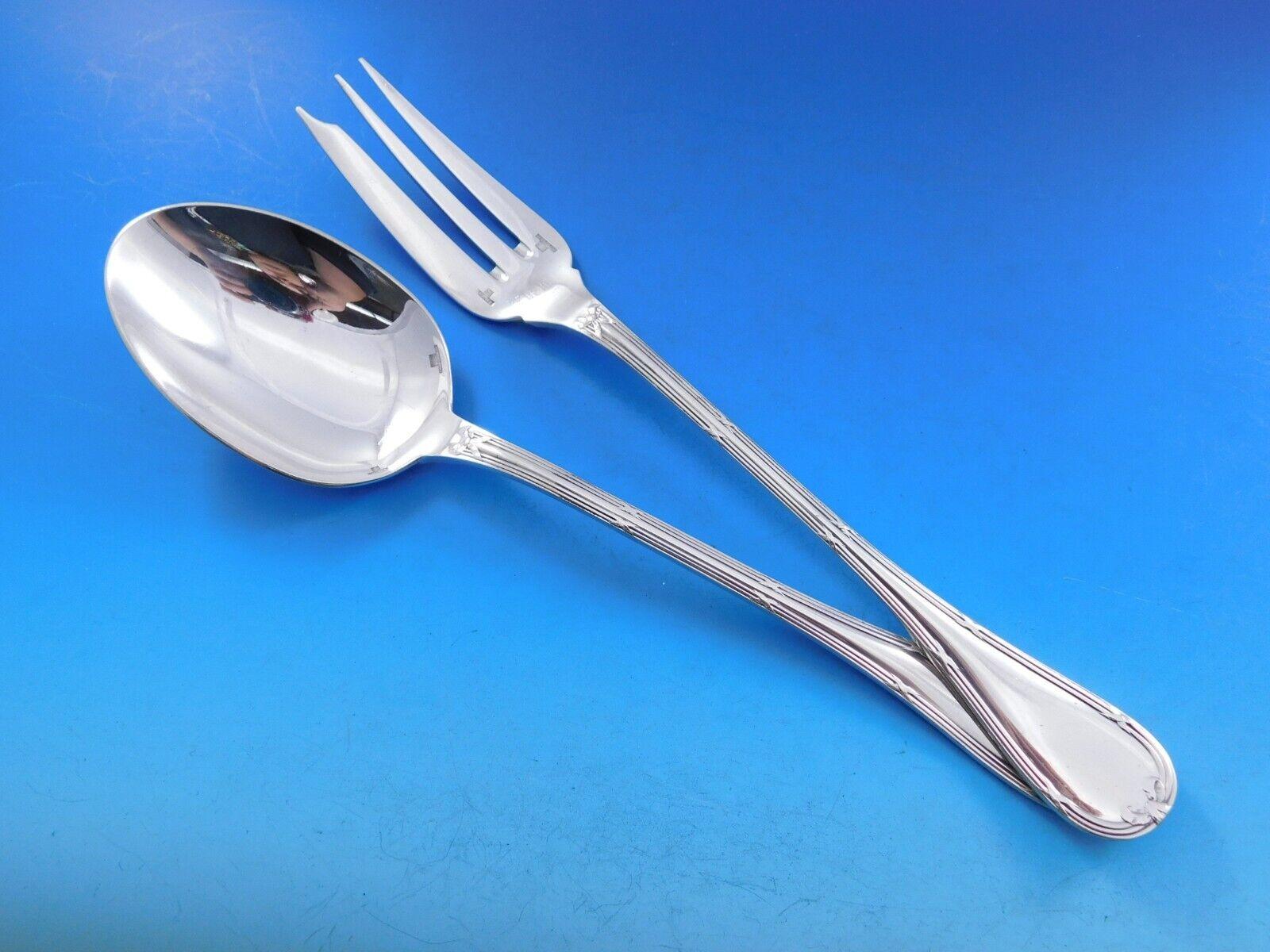 Rubans par Christofle, service de table en métal argenté, 51 pièces, France, taille dîner en vente 2