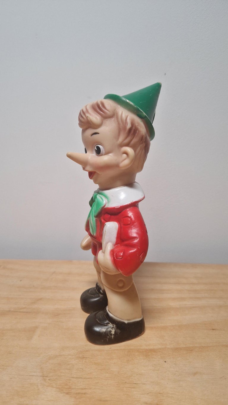 Figurine PINOCCHIO Ancien jouet Pouet DISNEY Ledra Vintage 1960 - 1970 - Collection
