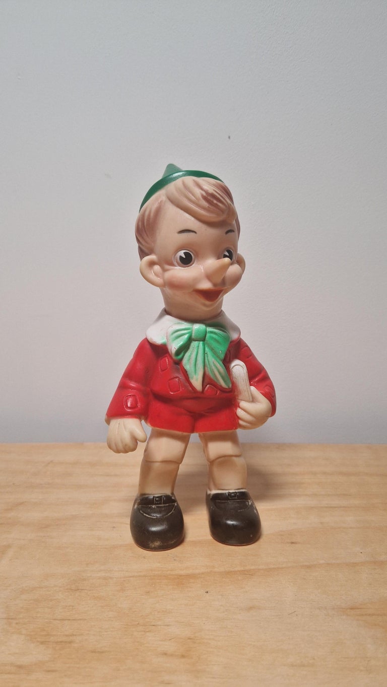 LEDRA Figurine PINOCCHIO Ancien jouet Pouet DISNEY Vintage 1960