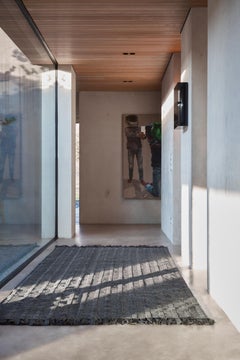 Tappeto di gomma_pranzo / Tappeto intrecciato unico e premiato di Jutta Werner