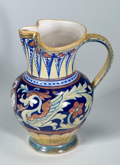 Rubboli Lustre Maiolica Vaso Brocca Bestie Mitiche Decor