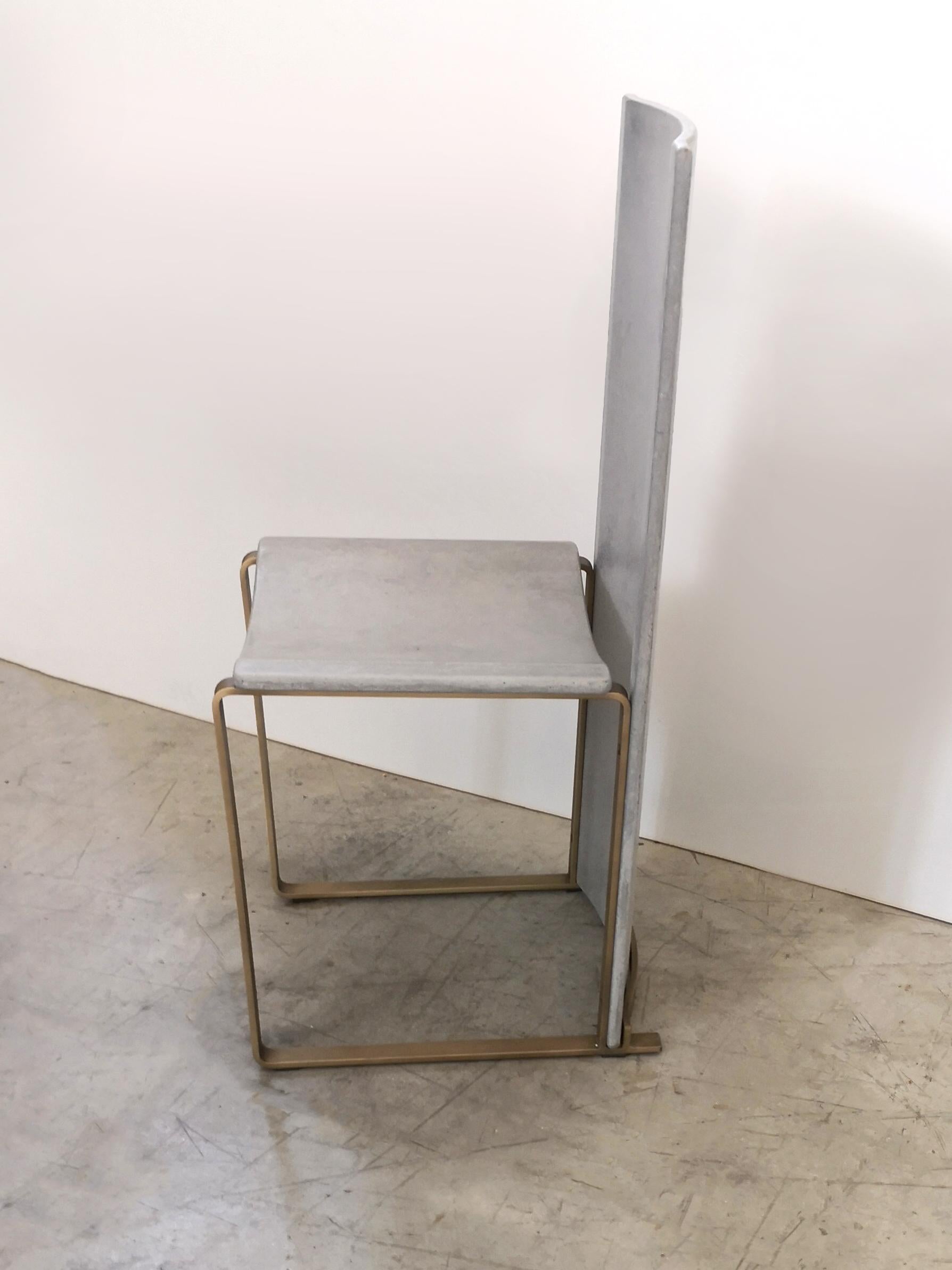 Modern Rubeda concrete chair design Roberto Giacomucci 2018 For Sale