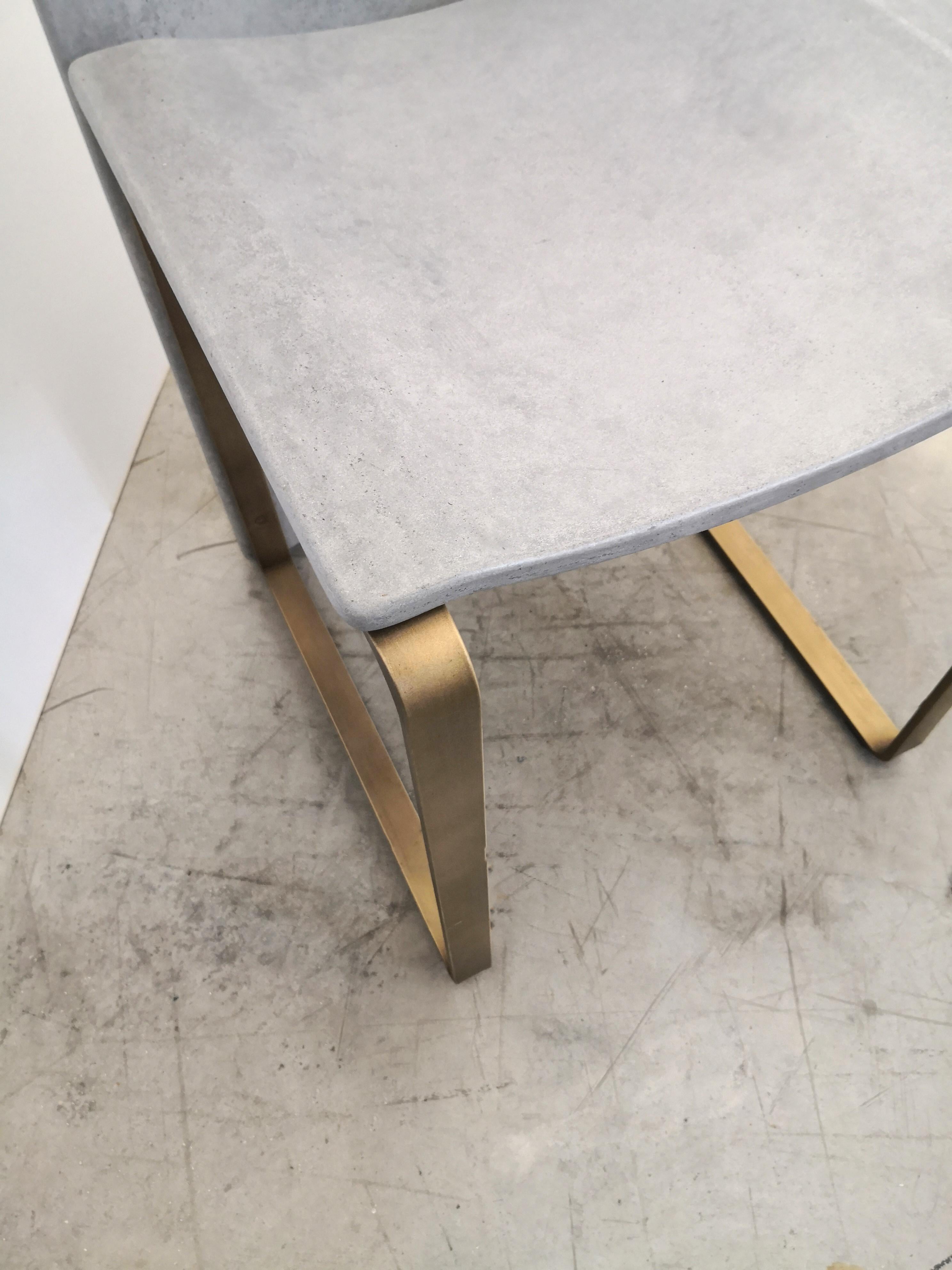 Italian Rubeda concrete chair design Roberto Giacomucci 2018 For Sale