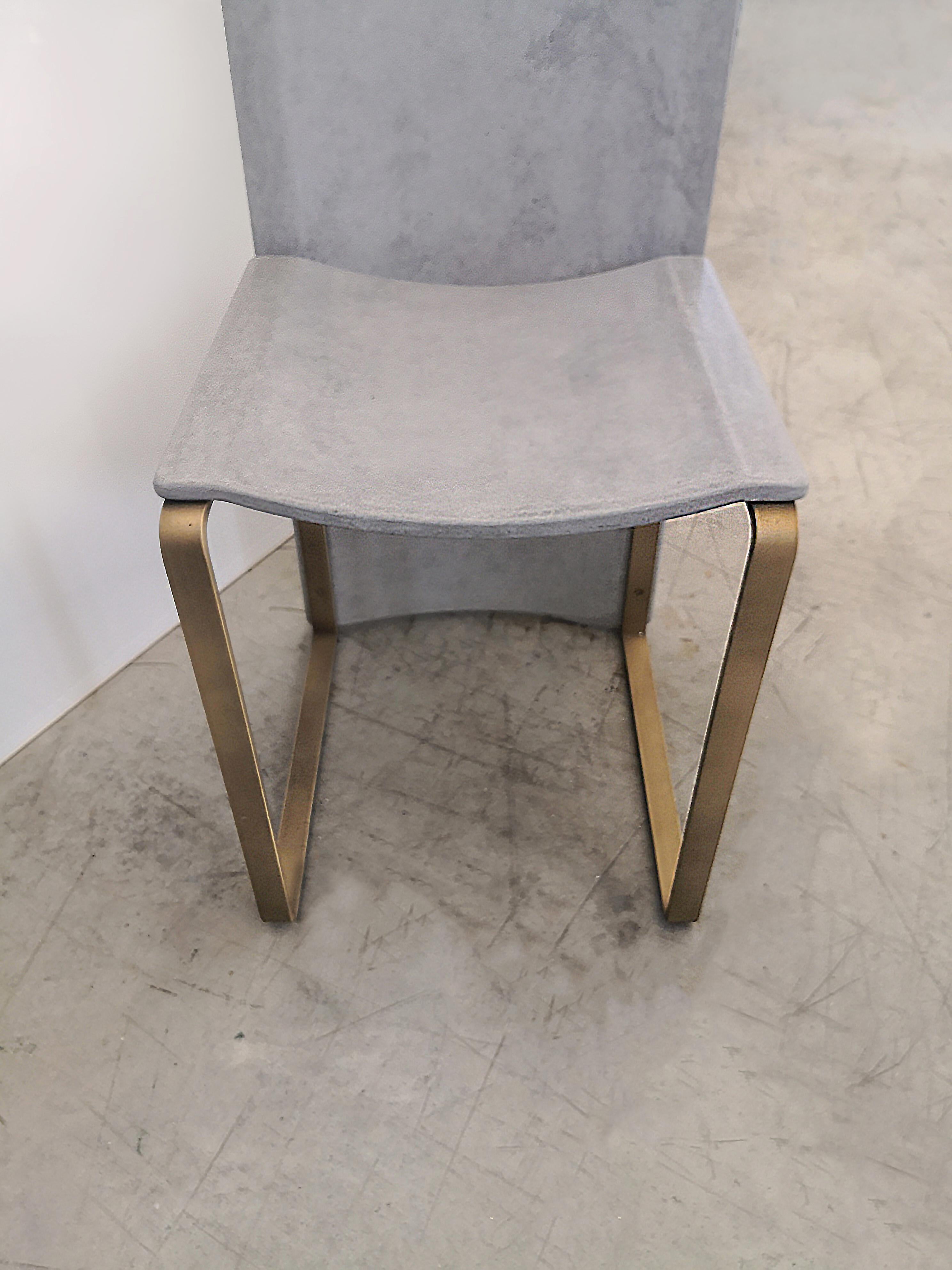 Hand-Crafted Rubeda concrete chair design Roberto Giacomucci 2018 For Sale
