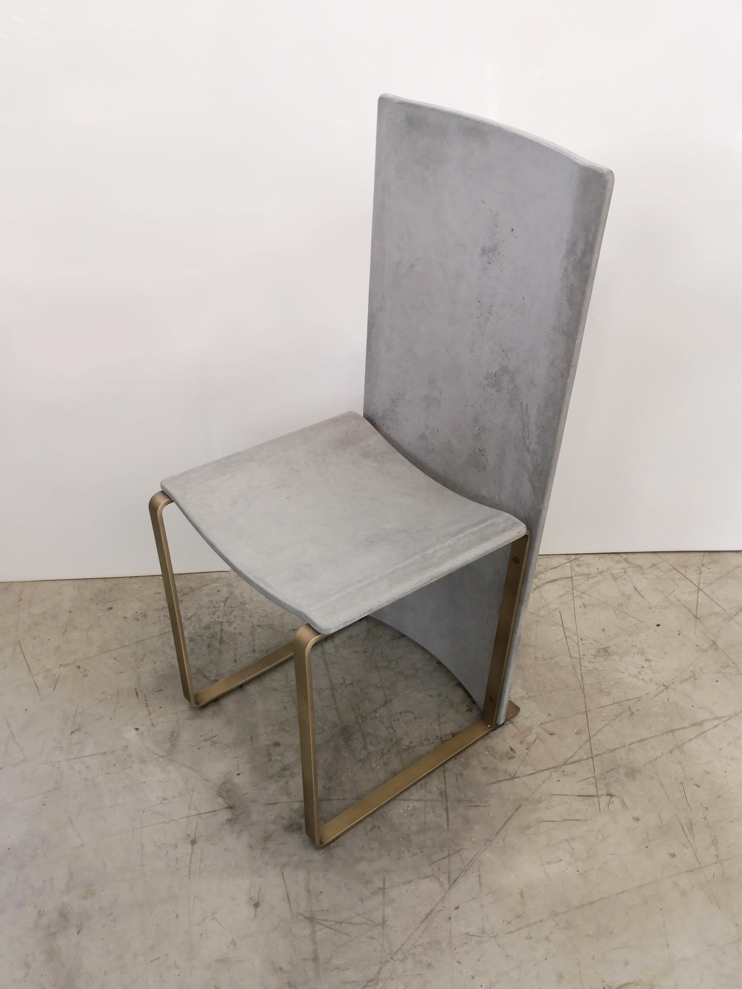 Rubeda concrete chair design Roberto Giacomucci 2018 In Excellent Condition For Sale In ancona, IT