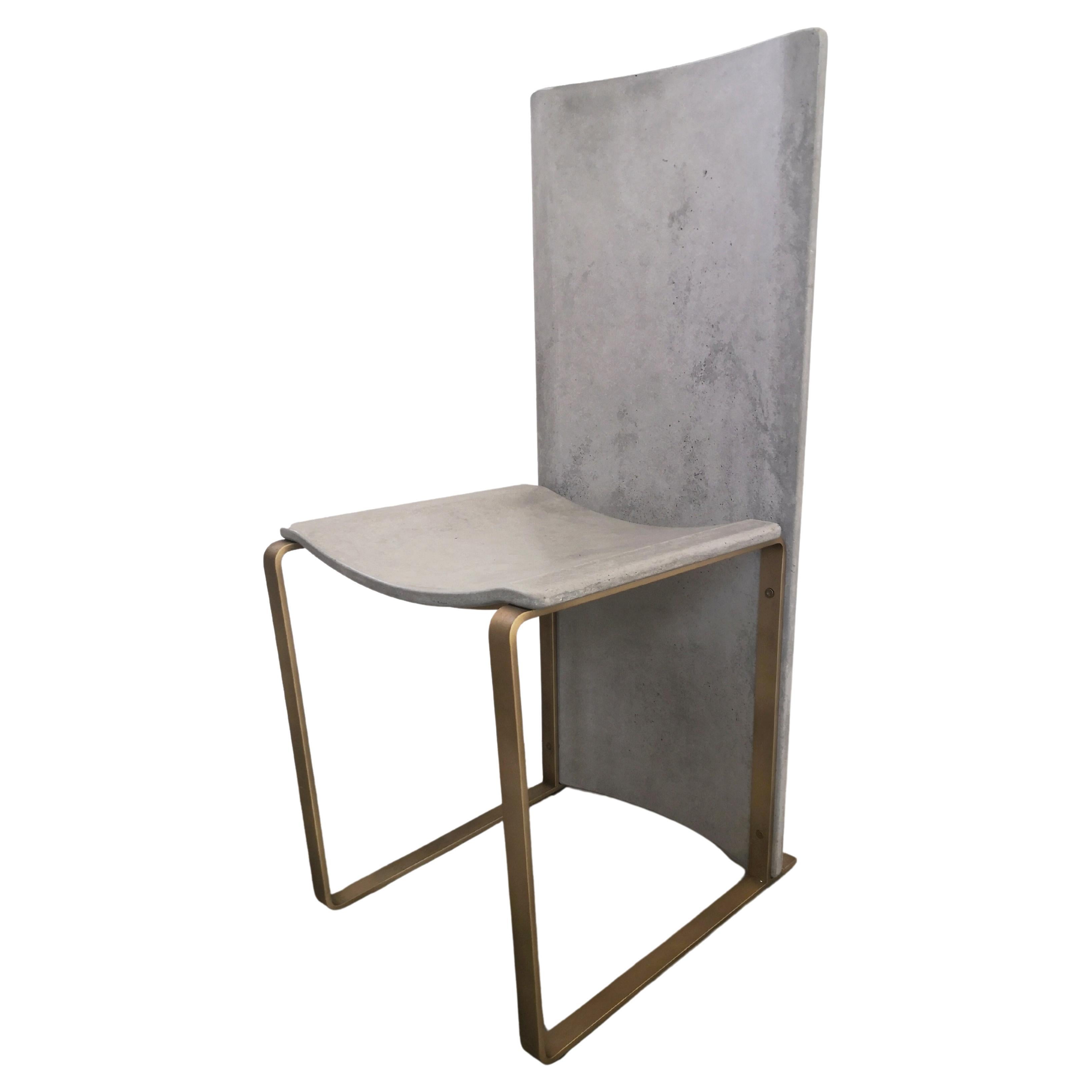 Rubeda concrete chair design Roberto Giacomucci 2018 For Sale