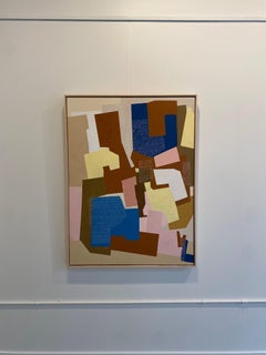 Radici doppie: Pittura geometrica astratta, Acrilico su tela, 2010, Nuovo, 48x36