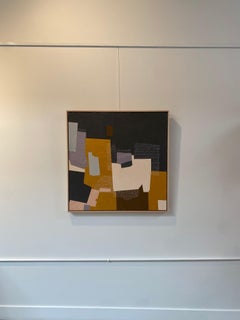 The Bright Row: Abstract Painting, Acrylic on Canvas, 2010s, New, 35x35