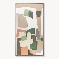 Untitled I: Abstract Geometric Painting, Acrylic on Canvas, 2010s, New, 76x40