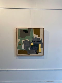 Urban on Old Farms: Abstract Painting, Acrylic on Canvas, 2010s, New, 35x35